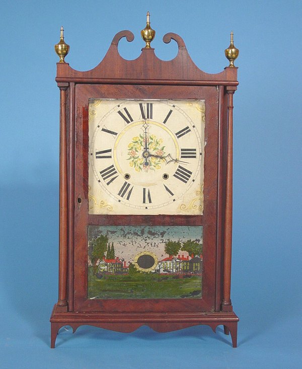 Wadsworth and Turner Pillar and Scroll Clock, Circa Price Guide