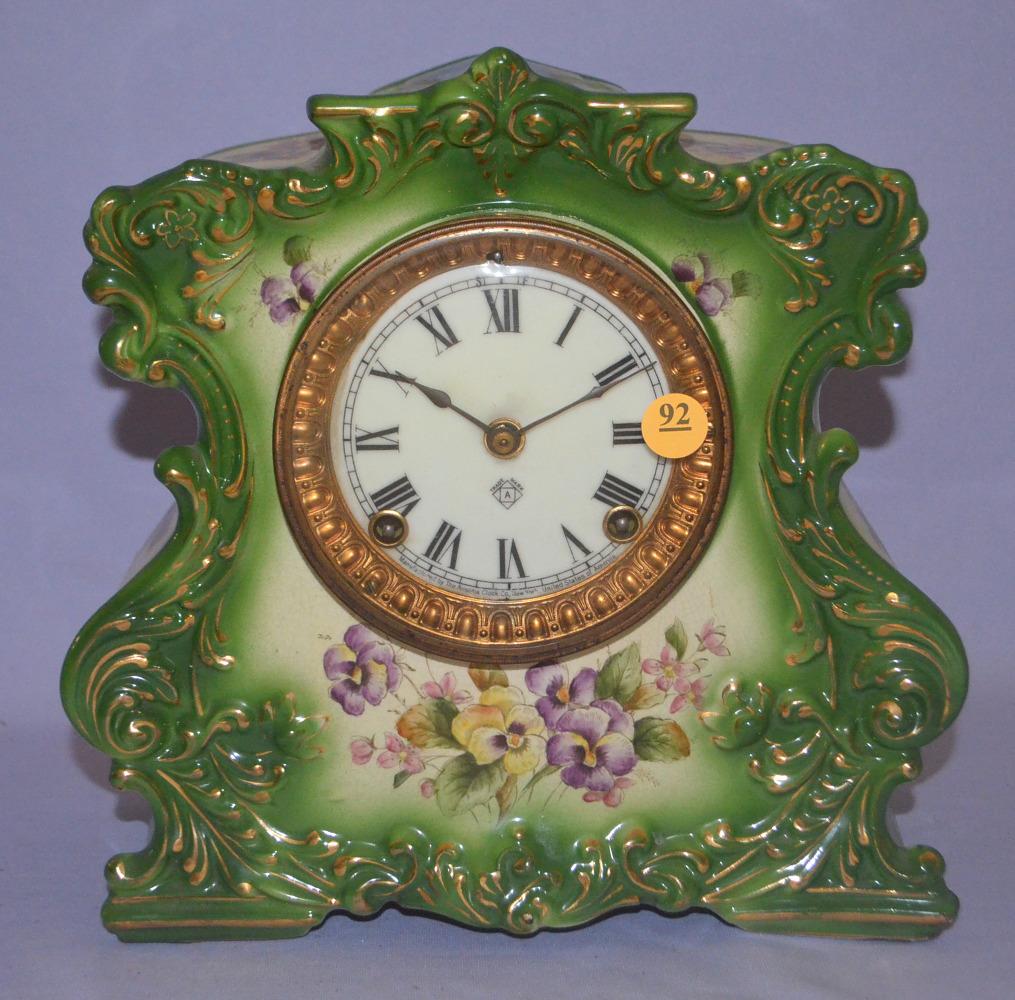Ansonia (La villa) porcelain Mantle Clock Price Guide