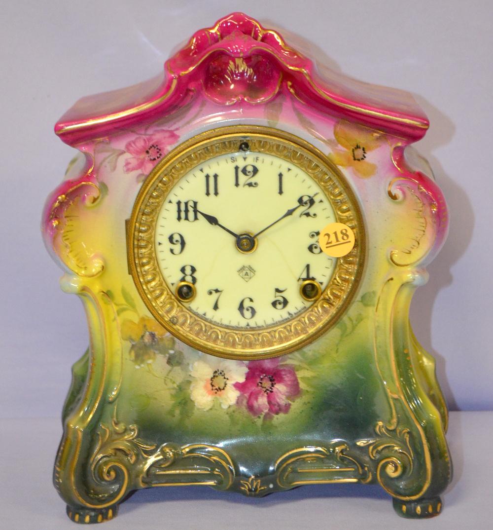 Ansonia (La Fontaine) Porcelain Mantle Clock Price Guide
