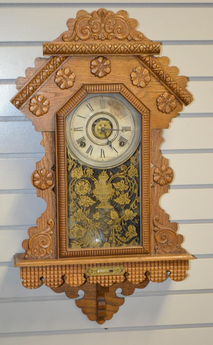 Ingraham Oak Kitchen Wall Clock Price Guide
