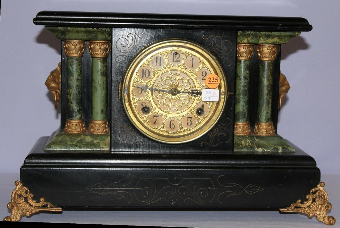 New Haven Black Enameled Mantle Clock Price Guide