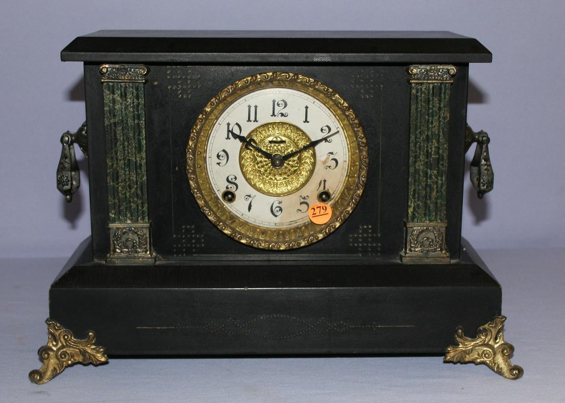 Ingraham Black Enameled Mantle Clock Price Guide