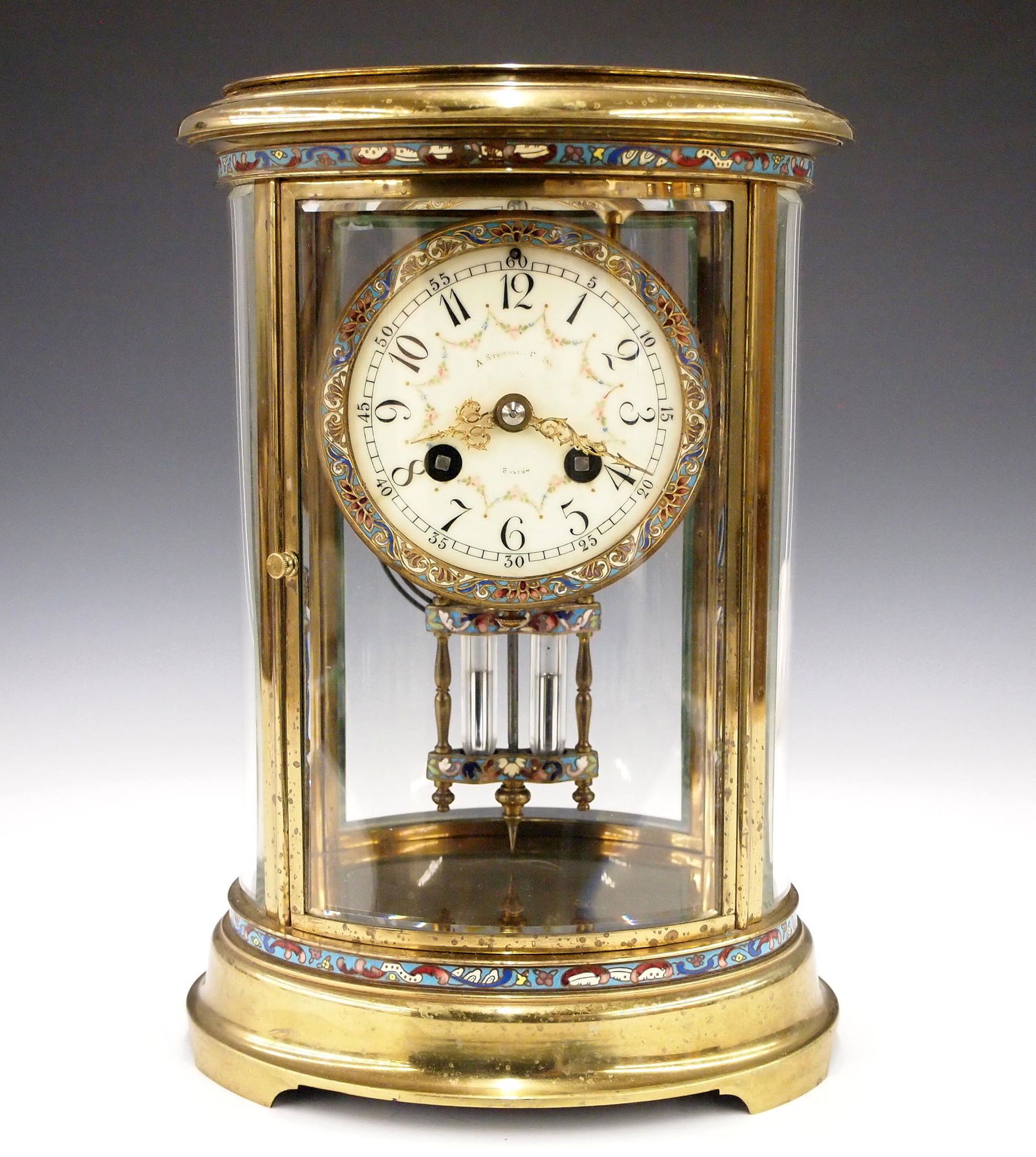 Vintage Cloisonne Crystal Regulator Clock Price Guide