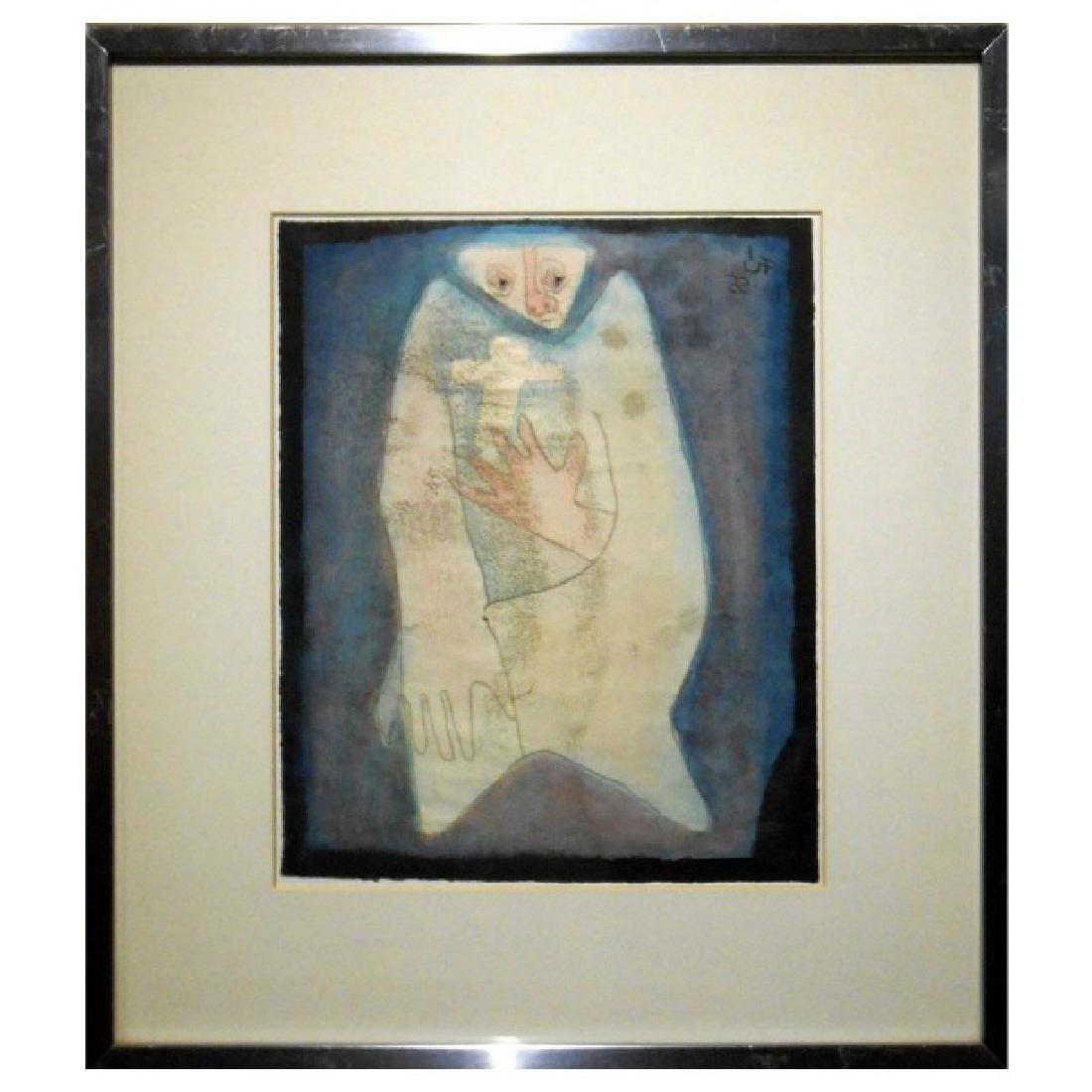 Intriguing Mid-Century Etching (1 of 8)