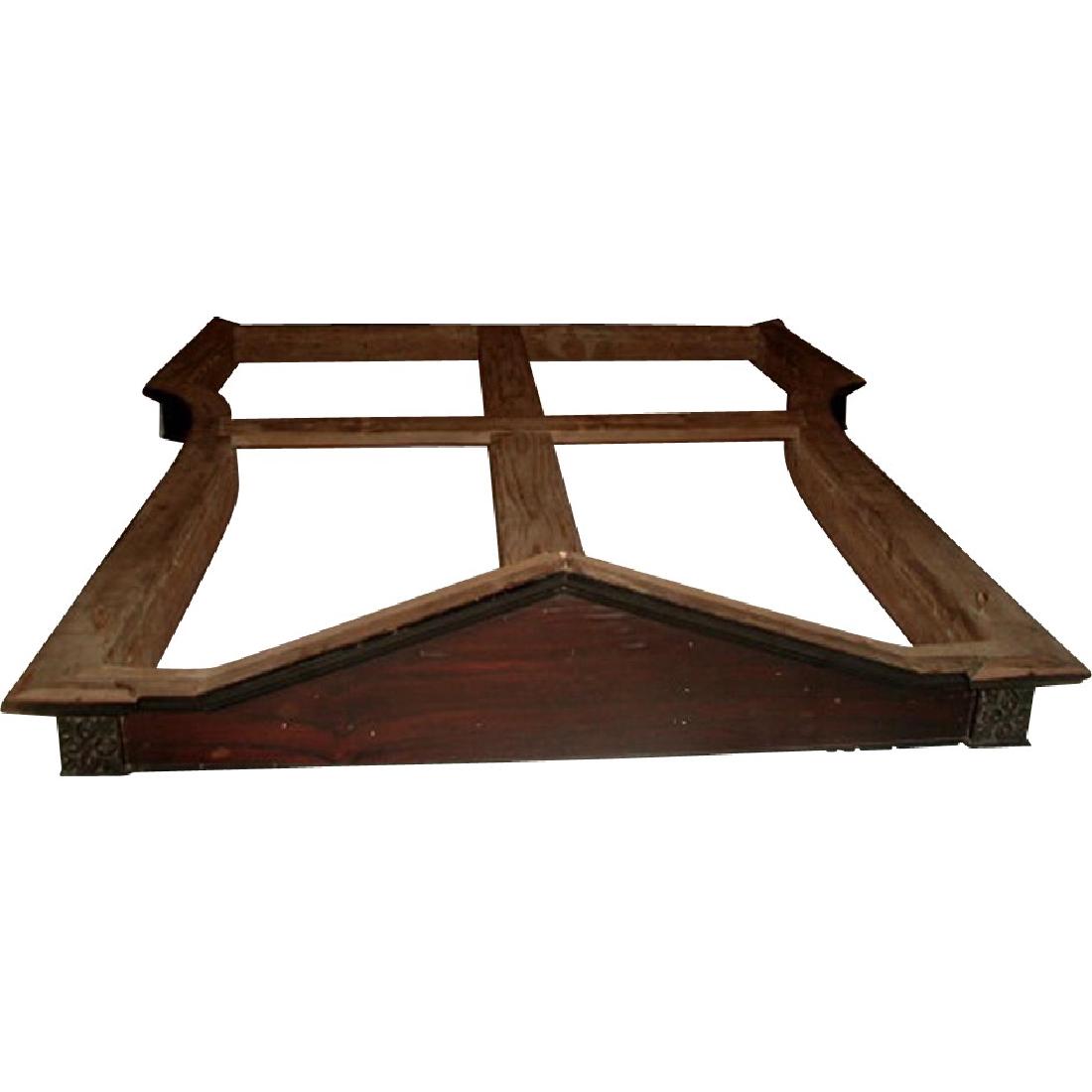 Teester Bed Canopy France Walnut Mahogany 19th C (1 of 8)