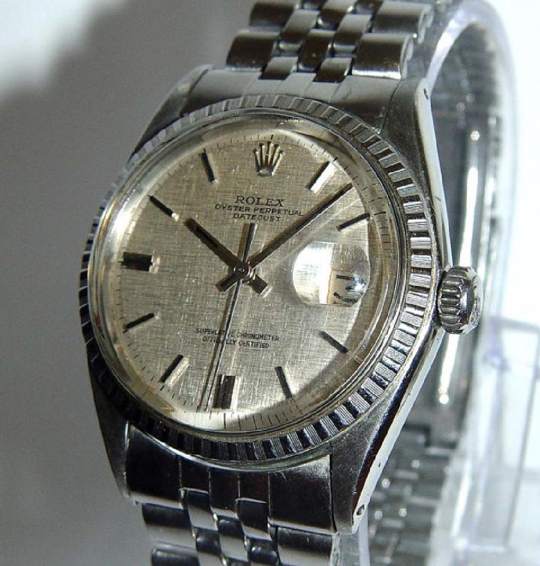 Mens Stainless Steel Rolex Datejust Automatic Satin (1 of 5)