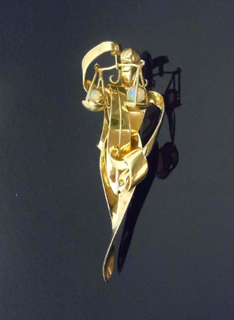 14k Gold Opal Trabert Hoeffer Mauboussin Lady Justice (1 of 5)