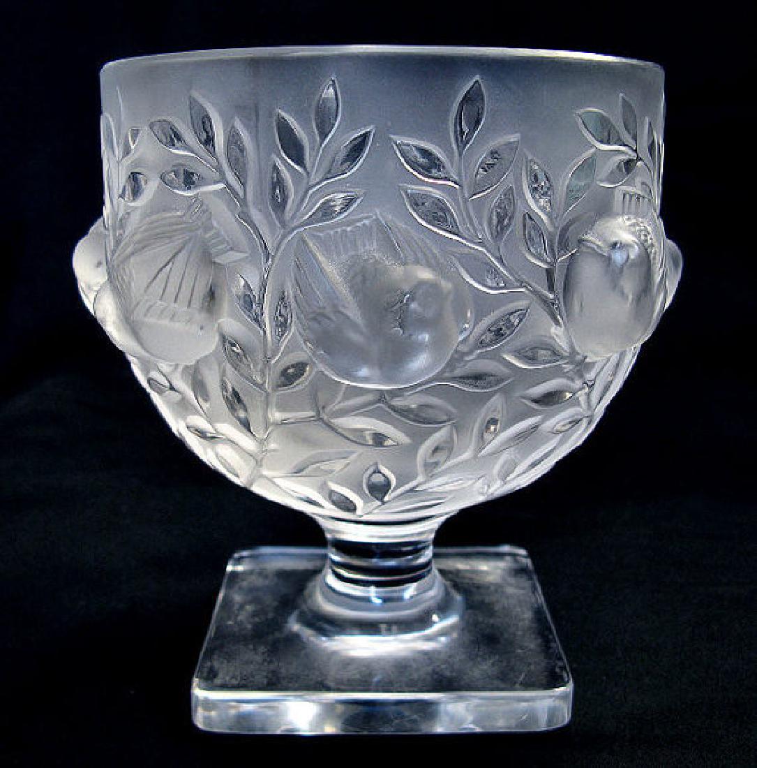 Lalique Elizabeth Vase Birds In Flight Frosted Crystal Nov 24, 2017