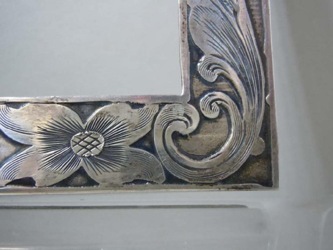 19th Century Victorian Engraved Sterling Silver Picture (1 of 5)