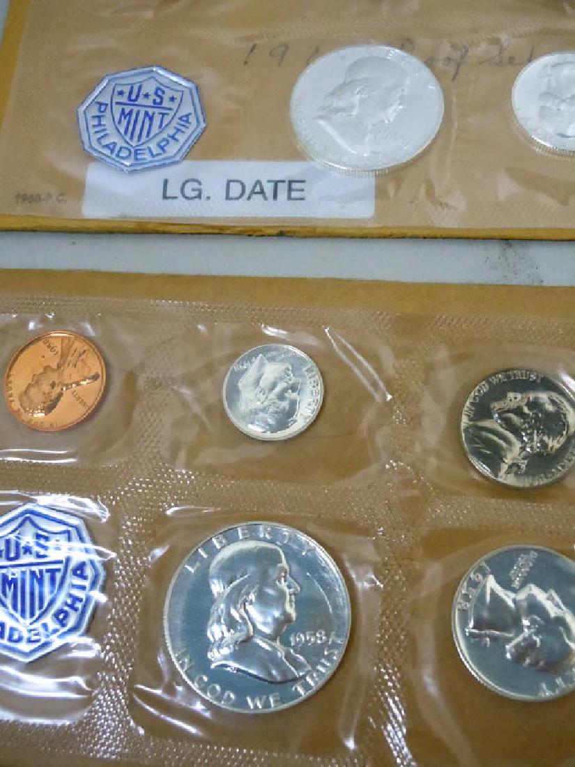 8 US Mint Proof Sets 1957 1958 1959 1960 1962 1963 1964 (1 of 4)
