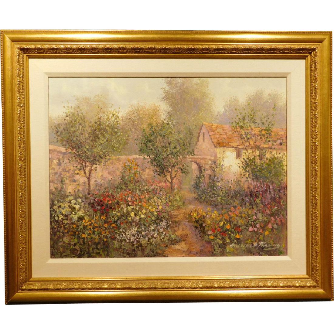 Maxwell Parsons: My Garden, Impressionist oil painting (1 of 9)
