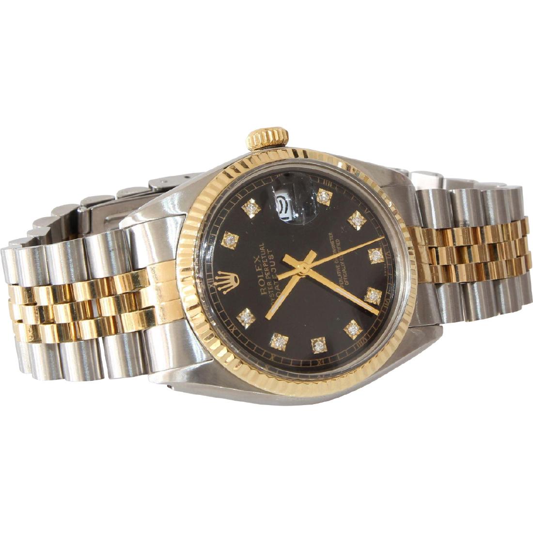 Rolex Oyster Perpetual Watch | 18K Yellow Gold Diamond (1 of 6)
