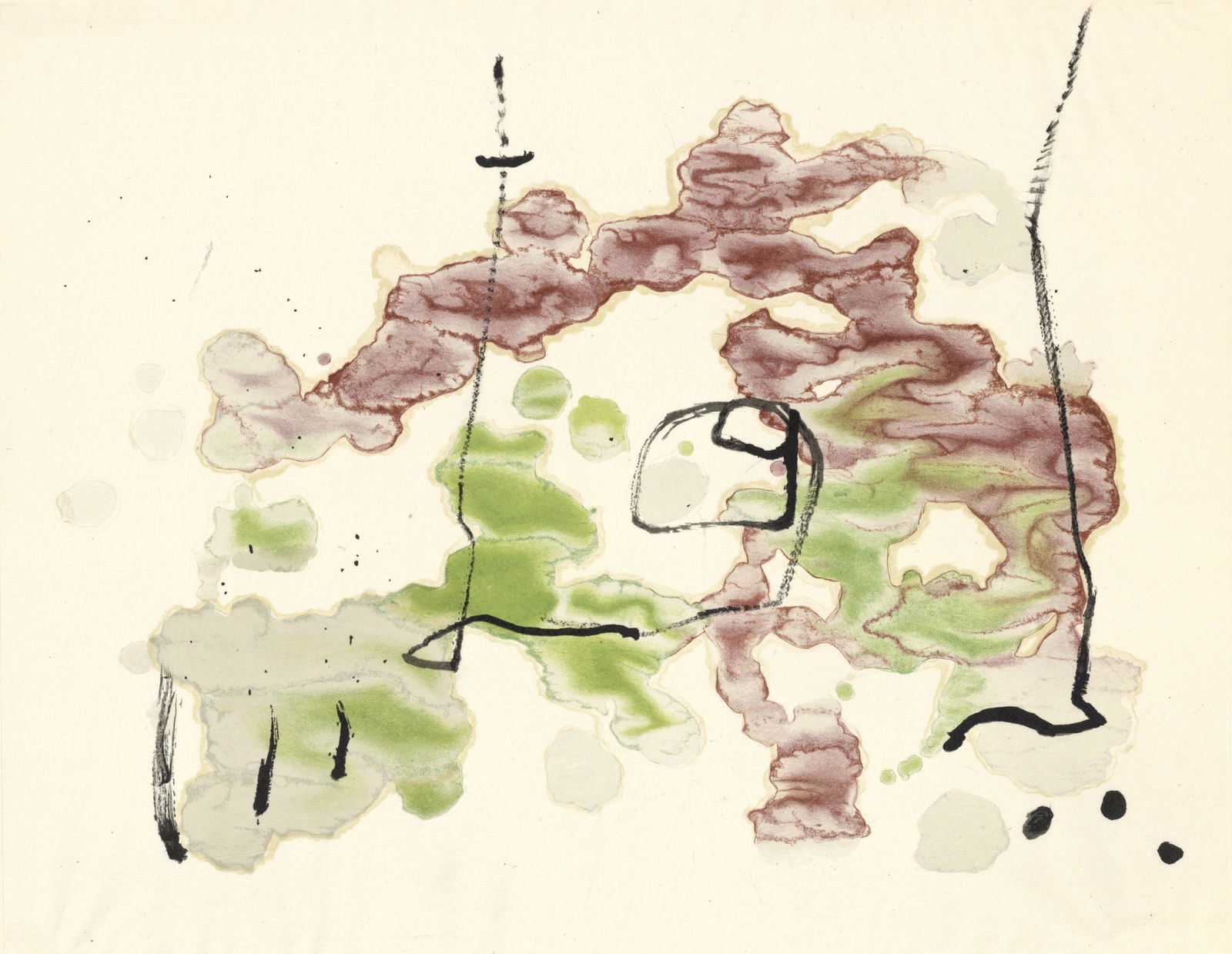 Joan Miro lithograph "Trace sur l'eau" 1963 (1 of 1)