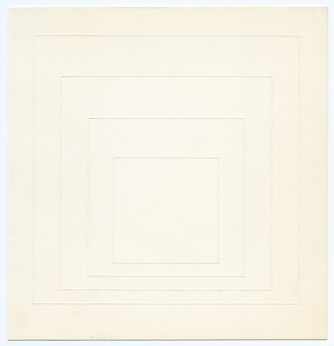 Josef Albers embossed print White Line Square | Homage (1 of 2)