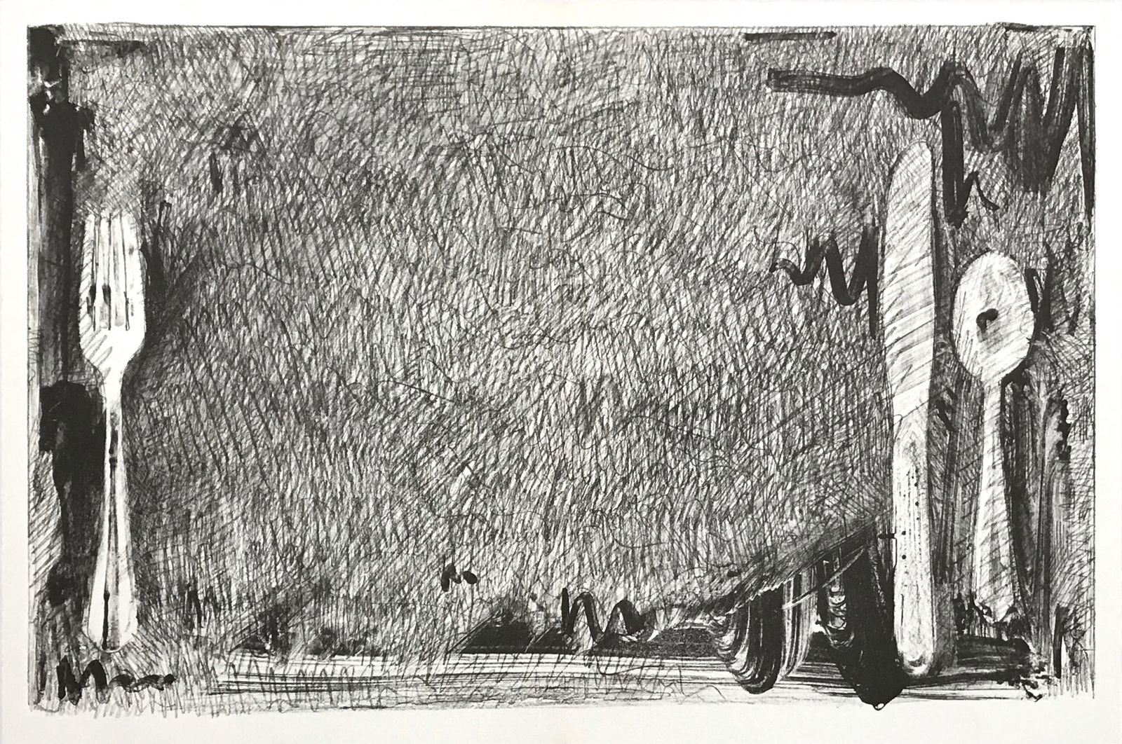 Jasper Johns lithograph, 1967 (1 of 2)