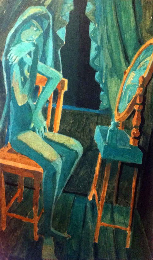 Alberto Burri Oil Painting Original Art The Mirror A: Alberto Burri Oil Painting Original Art The MirrorArtist:Alberto Burri Year: Early-Mid 20th Century Country: Italy Category: Antique Oil Painting This is a magnificent oil painting attributed to the