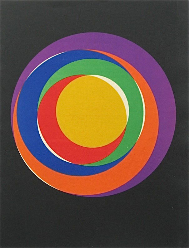 Max Bill original lithograph "Variation 13" (1938): Original lithograph. A nice impression on wove paper, published in 1938 for the very rare XXe Siecle (issue No. 4). Sheet size 12 1/2 x 9 3/8 inches. . Not signed. Condition: pinholes from the publish