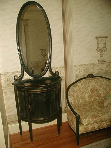 Italian Parlor Set C.1770-80 Eleven Piece New Upho: Please view all photos as impossible to show all in one photo.Stunning 11 piece C.1770-80 hand carved and painted Italian parlor set was purchased several years ago for personal use. The frames of all