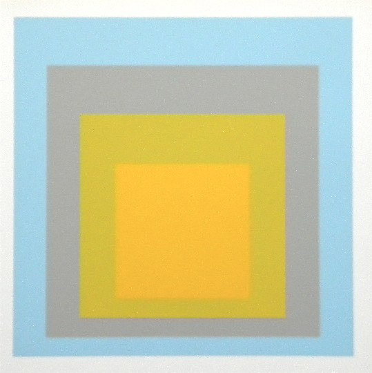 Josef Albers silkscreen | Homage to the Square: Medium: silkscreen / serigraph (after the original). Printed in Germany by Atelier Herbert Geier and published in 1968 by George Wittenborn of New York, for a now very scarce catalogue raisonnŽ. Imag