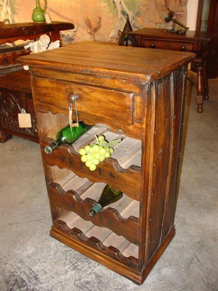 Wine Bottle Carrier Made from an Antique Travelling Tru: About the Item: Wine Bottle Carrier Made from an Antique Travelling Trunk/Case-"Petrus" "Paris"This rustic wine bottle holder has been made from an antique case. The maker has painted "Paris" and "Pe