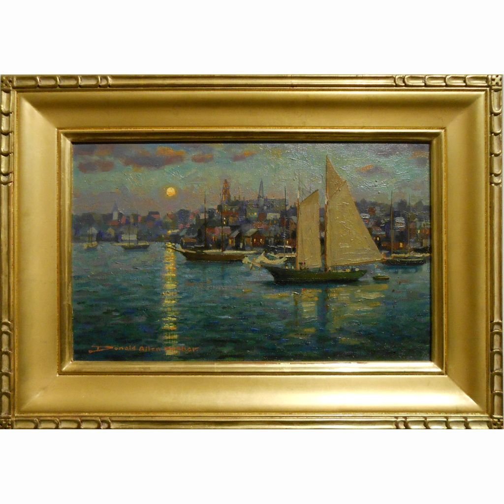 Donald Allen Mosher Gloucester Oil Painting
