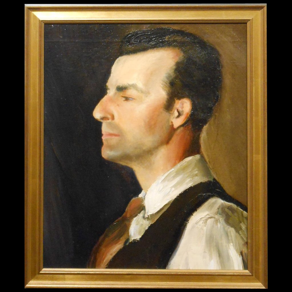 1920's Boston School Oil Portrait Of A Man (1 of 7)