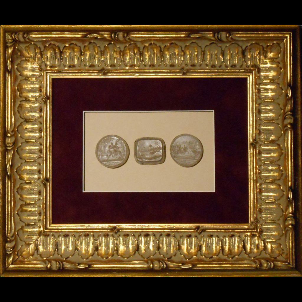 Framed Antique Grand Tour Intaglios #15 (1 of 5)