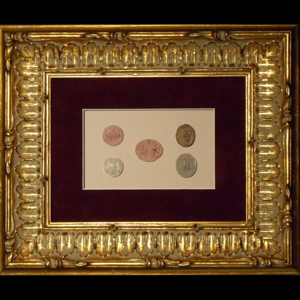 Framed Antique Grand Tour Intaglios #12 (1 of 9)