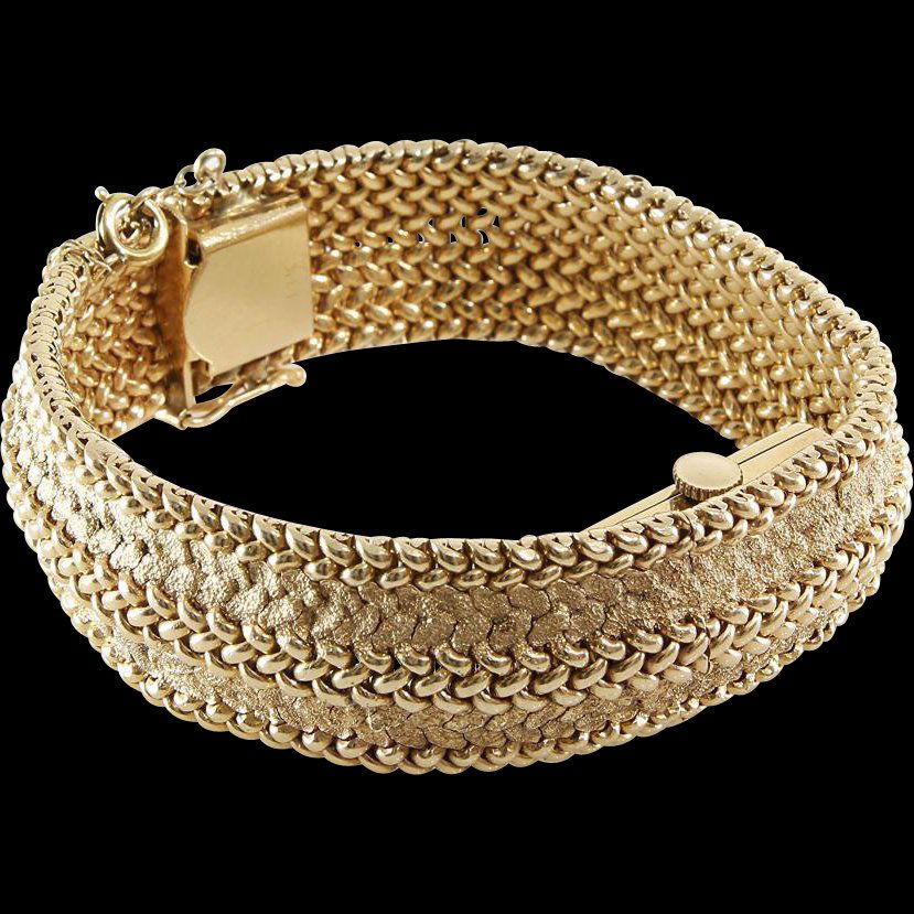 Mathey Tissot Bracelet Watch | 14K Yellow Gold | (1 of 7)