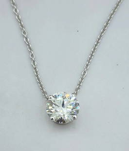Certified 3.5 Carat Round Cut 14kt Solid White Gold Lab Grown Diamond Pendant: Certified 3.5 Carat Diamond Round Cut 14kt Solid White Gold Pendant Lab Grown Diamond Pendant, 14Kt/59% Hallmarked Color- F, Clarity -VVS1, Diamond Weight: 3 Ct,Round Cut. Shipping Free