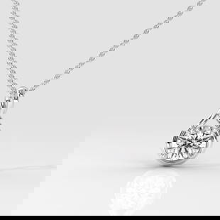 Certified 3 Carat Round Cut 14kt Solid White Gold Lab Grown Diamond Pendant: Certified 3 Carat Diamond Round Cut 14kt Solid White Gold Pendant Lab Grown Diamond Pendant, 14Kt/59% Hallmarked Color- D, Clarity -VVS1, Diamond Weight: 3 Ct,Round Cut. Shipping Free