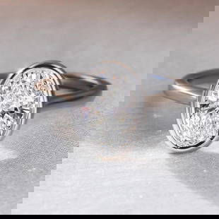 Certified 4 Carat Oval Cut 14kt Solid White Gold Lab Grown Diamond Ring: Certified 4 Carat Diamond Oval Cut 14kt Solid White Gold Ring Lab Grown Diamond Ring, 14Kt/59% Hallmarked White Gold Ring size - US 7, Color- E, Clarity -VS1, Diamond Weight: 4 Ct,Oval Cut. Free