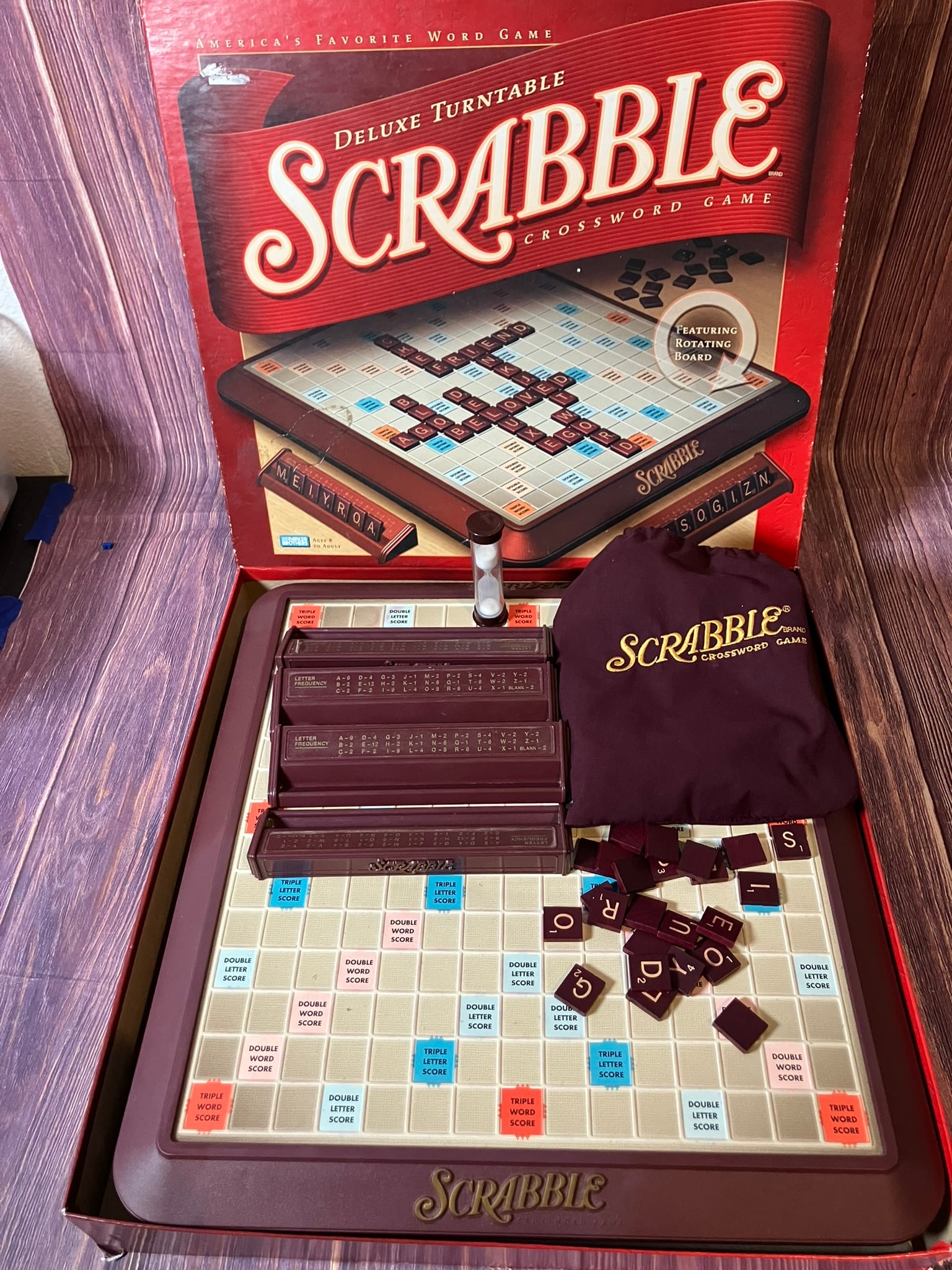 Scrabble Deluxe Turntable Edition Game (1 of 2)