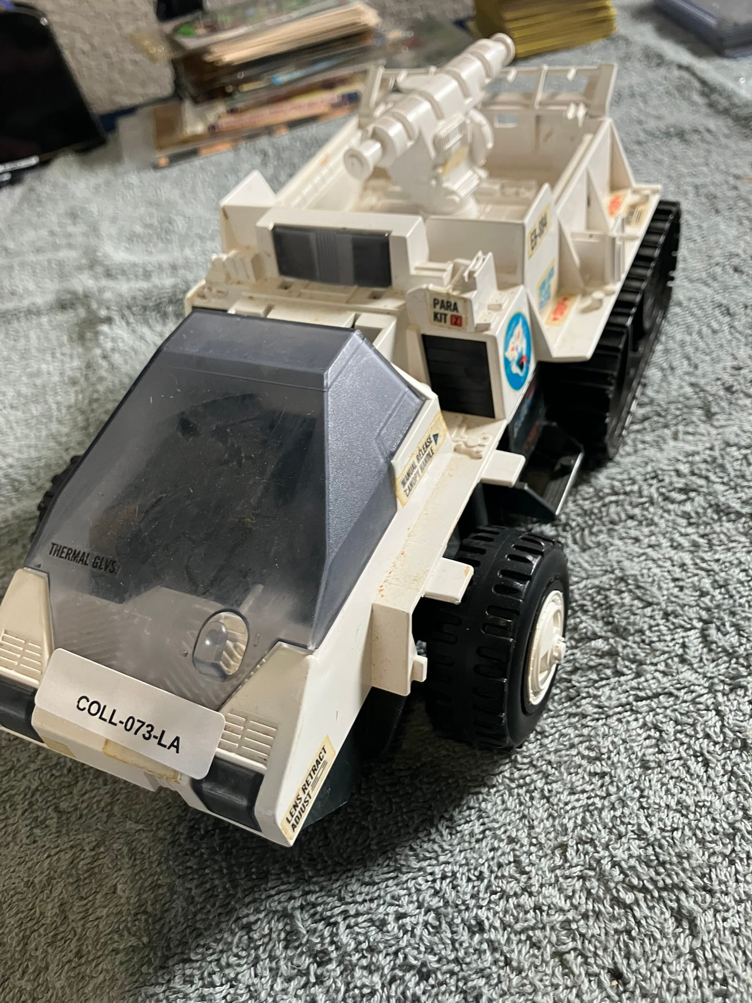 Vintage 1980s Hasbro G.I. Joe Snow Cat Vehicle Original Arctic Tank w/ Missile Launcher (1 of 5)
