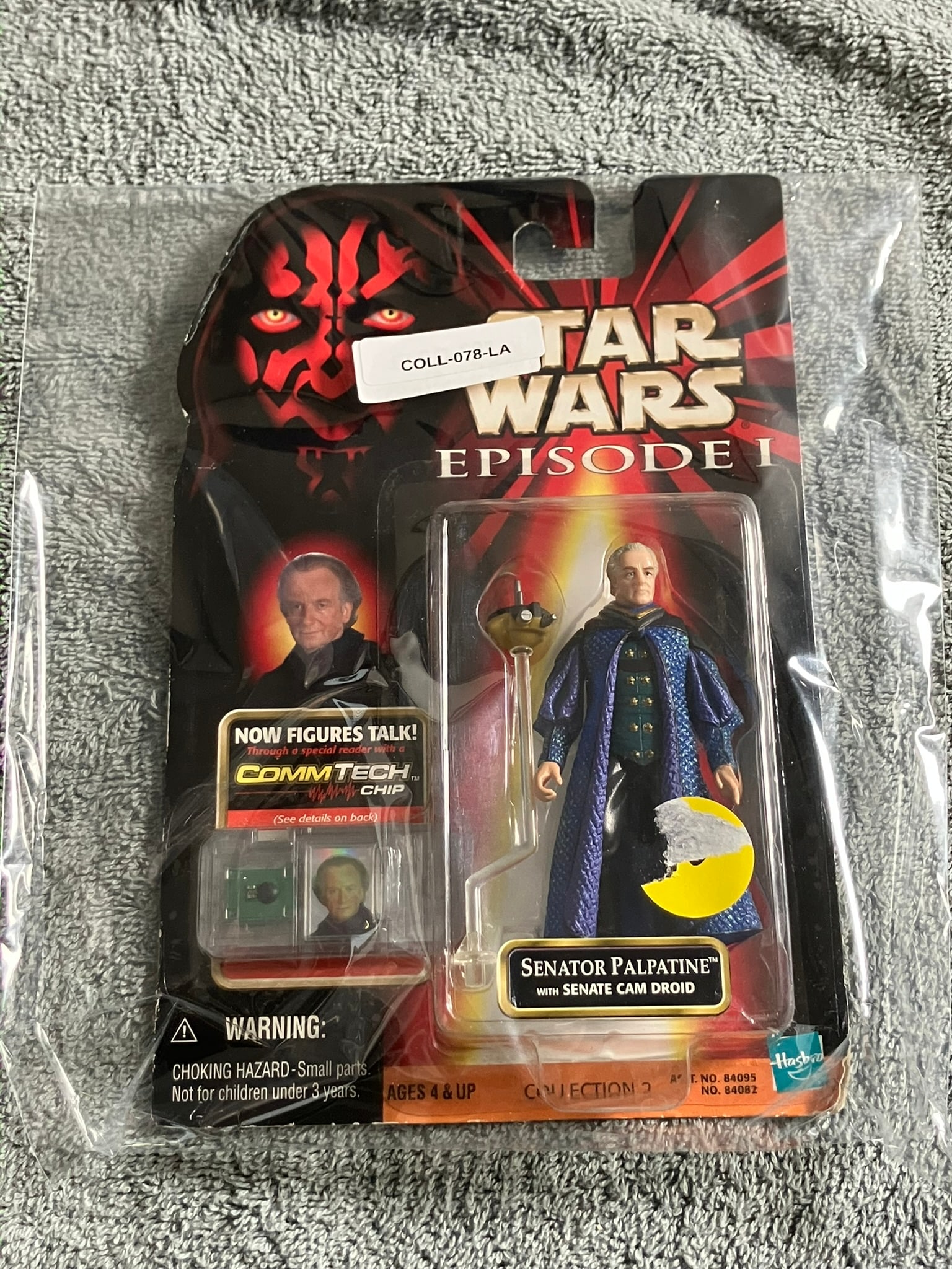 Star Wars Episode I Sen. Palpatine Action Figure (1999 Hasbro) with Senate Cam Droid & CommTech MOC (1 of 2)