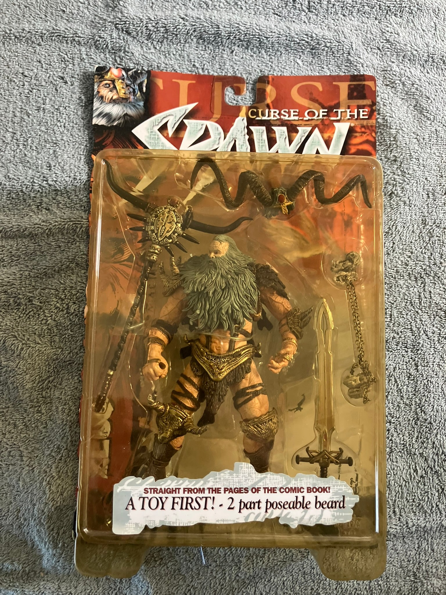 Vintage McFarlane Toys Curse of the Spawn: Series 13 “Zeus” Ultra Action Figure (1999) (1 of 2)