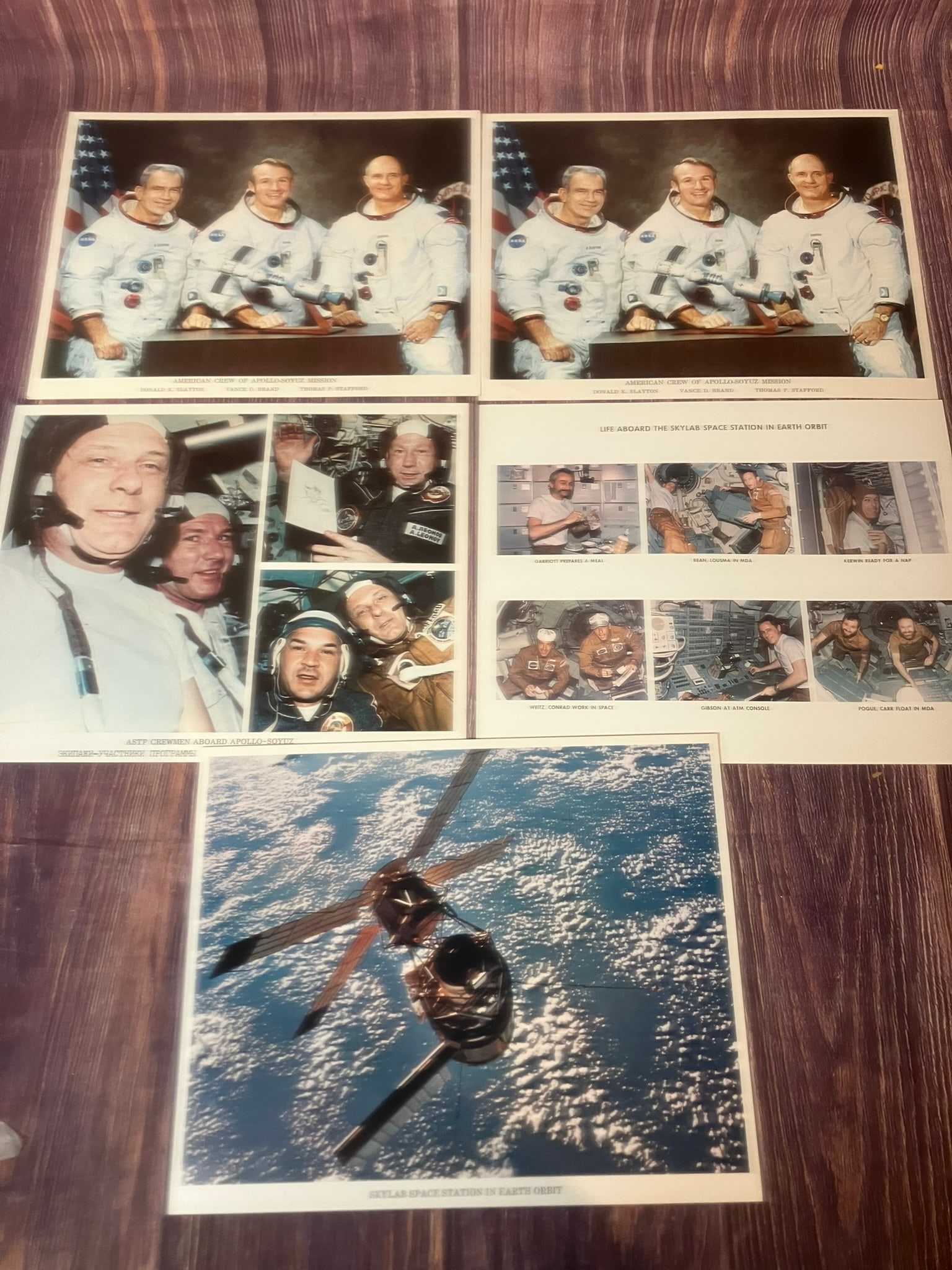 Vintage NASA Apollo Era Lithographs (1975) – Moon Landing, Astronauts, Skylab, Launch Photos (1 of 2)