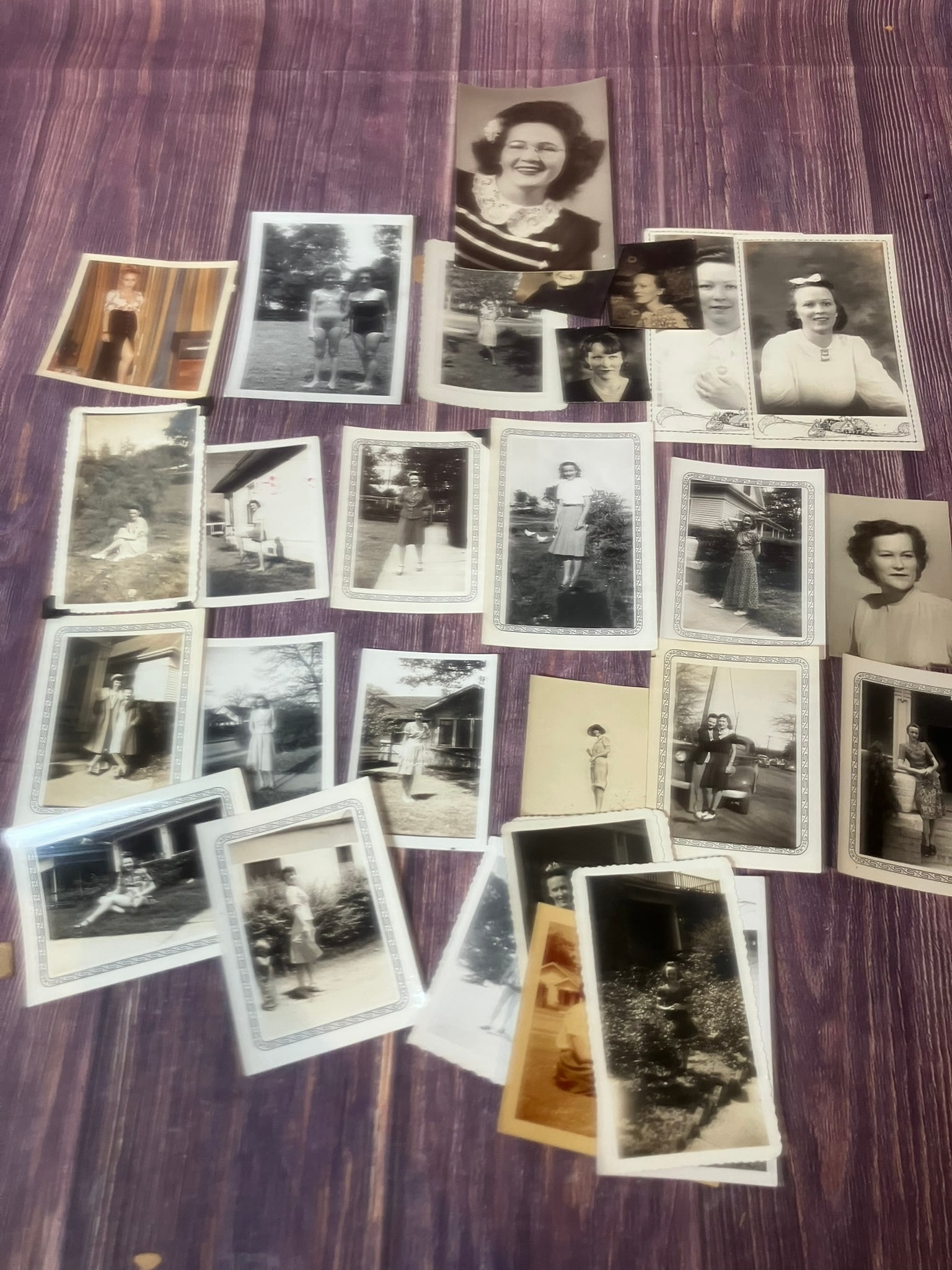 Large Lot of Vintage Photos 1920s–1950s – Portraits, Weddings, School Groups, Snapshots (1 of 6)