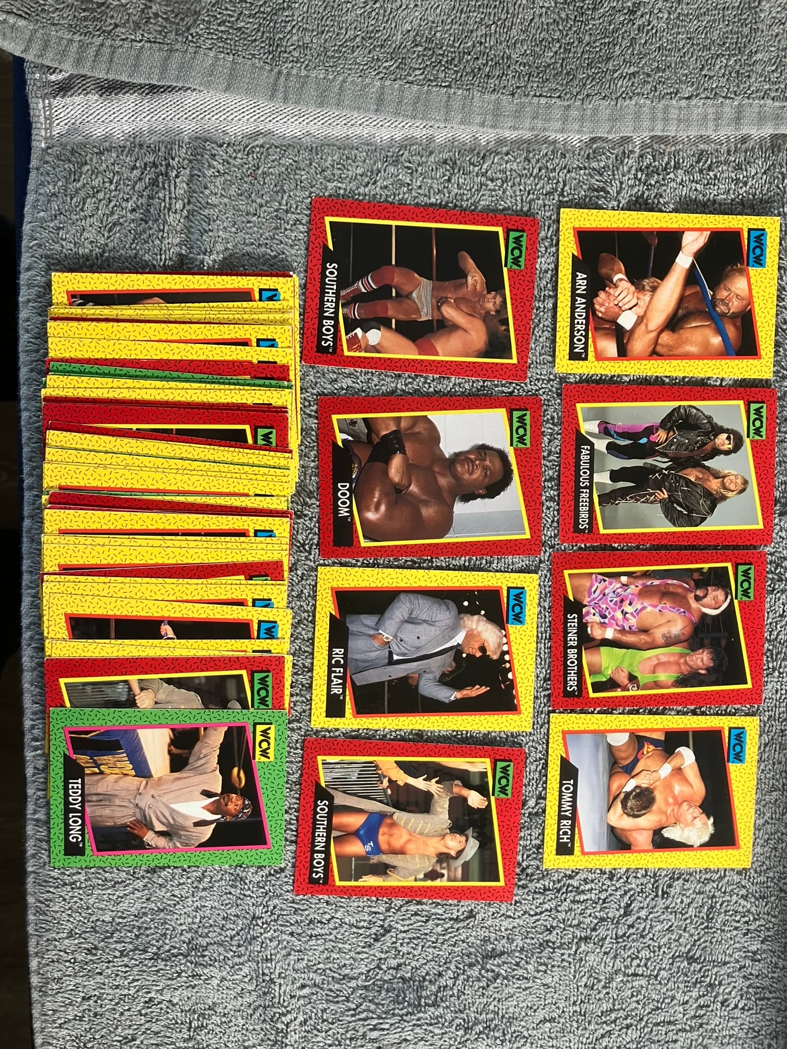 (50) Vintage WCW Wrestling Trading Cards as shown: (50) Vintage WCW Wrestling Trading Cards as shown