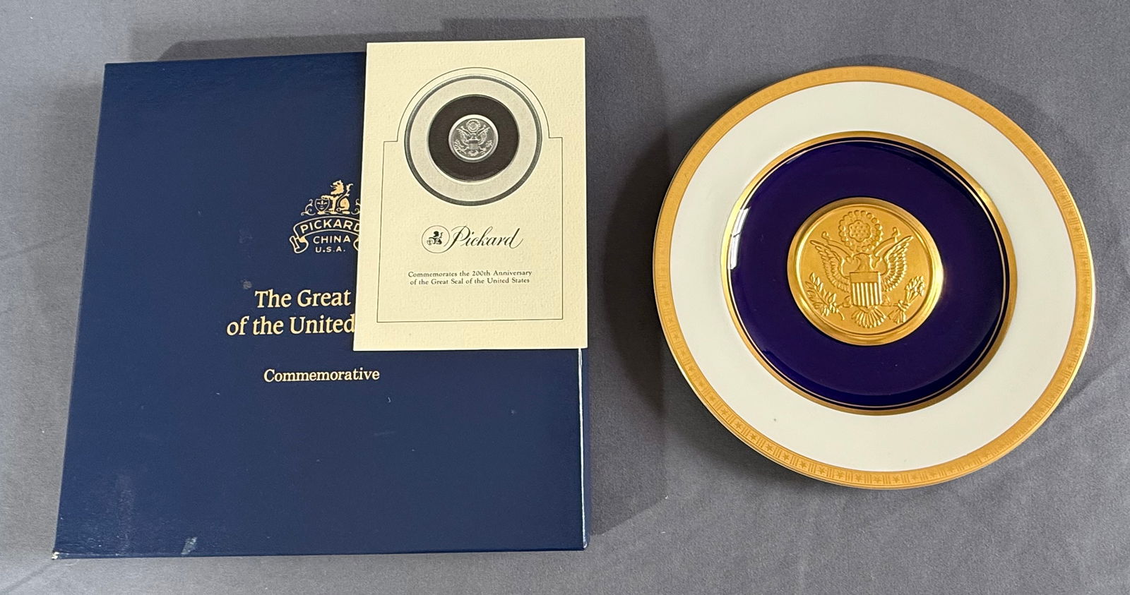 Pickard プレート The Great Seal of the US Pickard China Great Seal Of Us Commemorative Plate