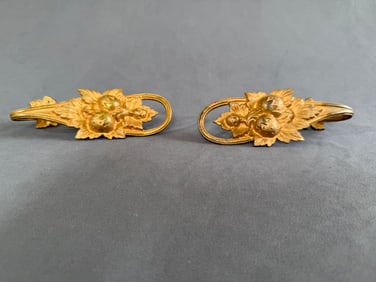Press Brass curtain holdbacks - Pair