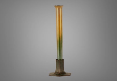 Louis Comfort Tiffany Bud Vase Bronze Vase