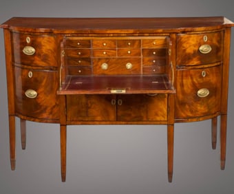 Federal Mahogany Sideboard with Butler's Desk