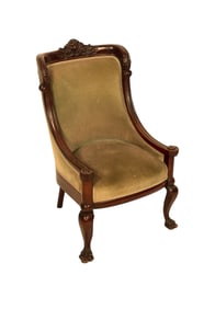 Empire Mahogany low arm chair