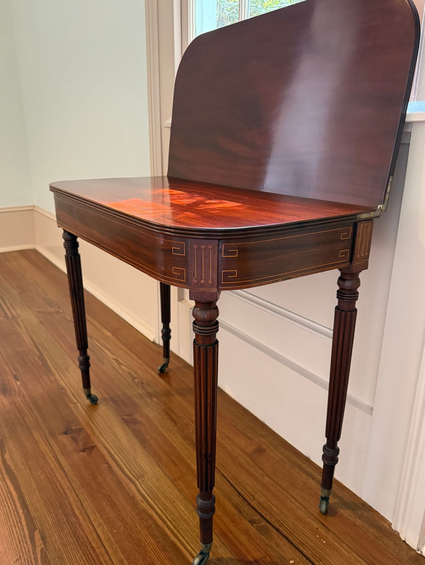 Regency Mahogany Games Table. (1 of 8)