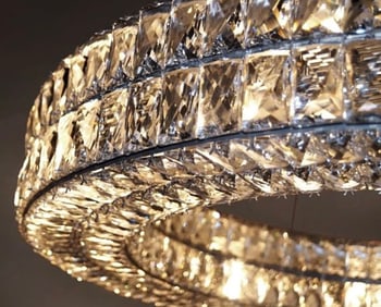 Modern Crystal Ring Chandelier