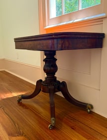 Mahogany Swivel Top Game Table c 1800