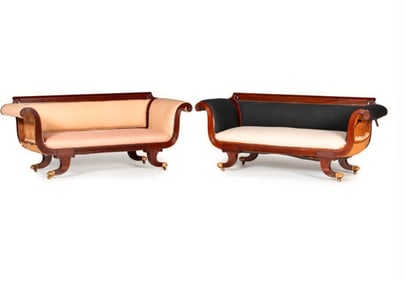Classical Mahogany Sofa Attri. William Camp - Pair