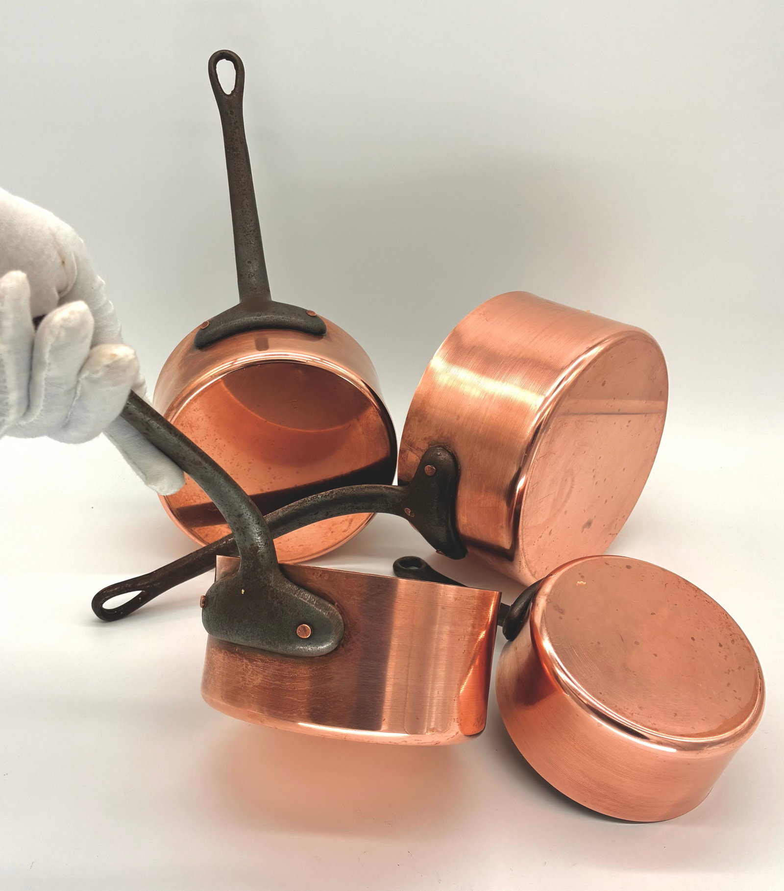Copper Pans Set France - 2
