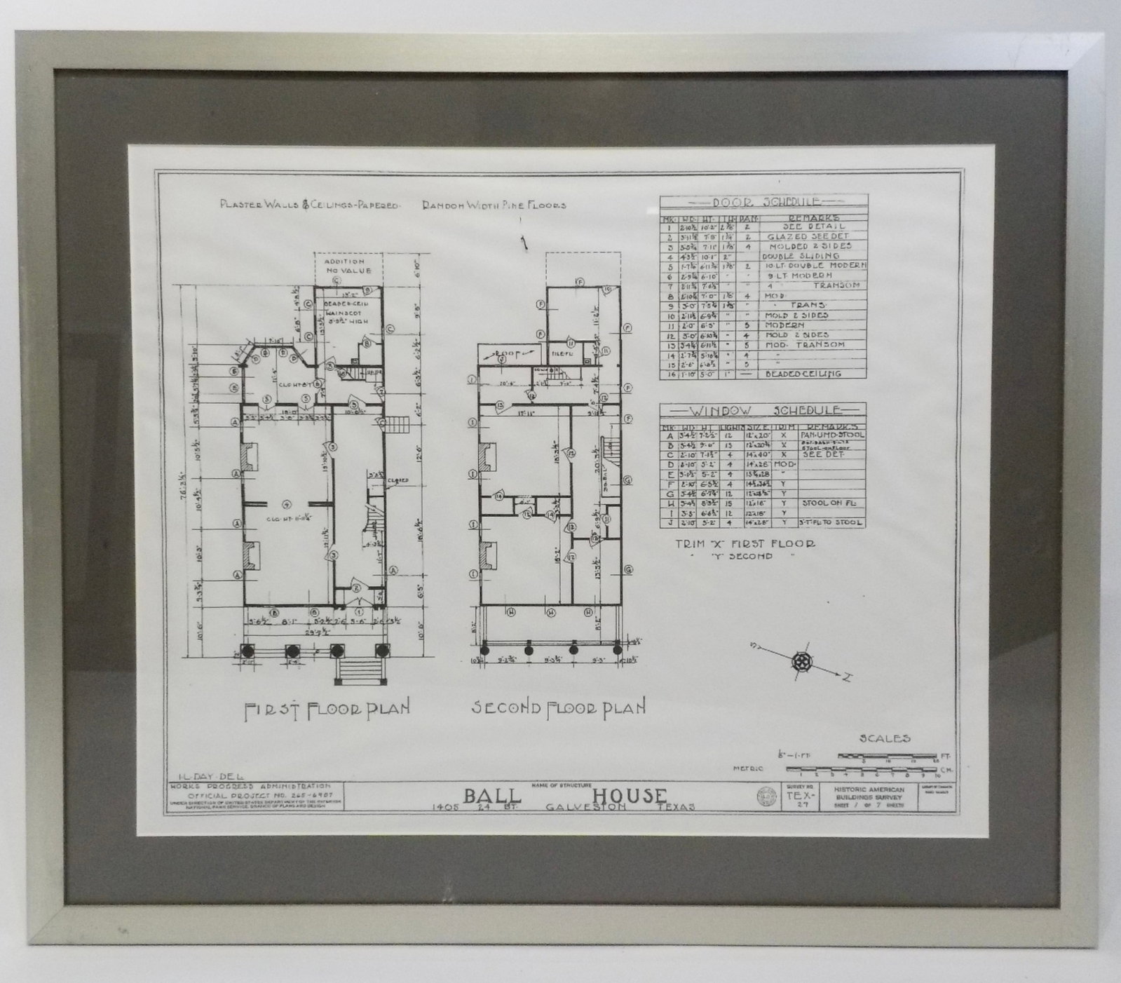 Southern Architectural Print Framed: Southern Architectural Print Framed
